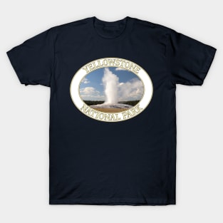 Old Faithful Geyser at Yellowstone National Park in Wyoming T-Shirt